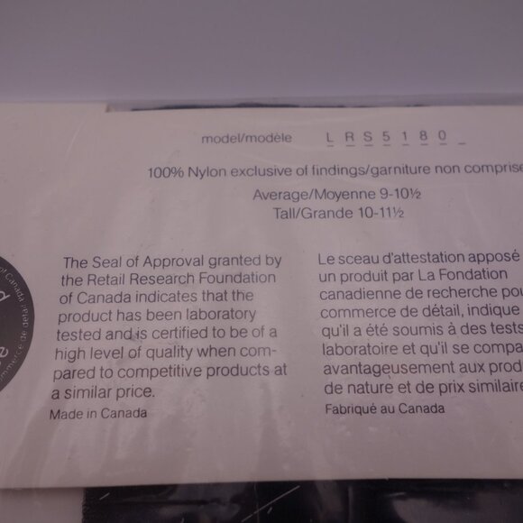 BAYCREST Thigh High Lace Band "Stay Up" Sandalfoot Average 9-10.5 Black - Picture 12 of 13